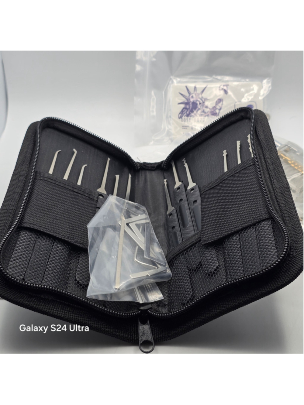 Unbranded Lock Pick Training Set with Practice Padlocks, One Size, Black/Silver
